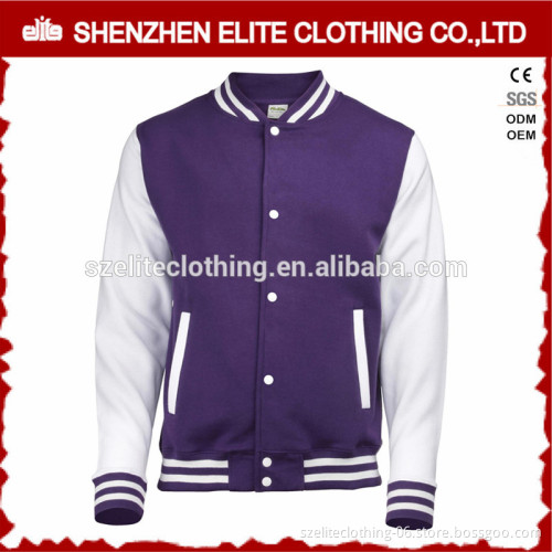 wholesale plain college womens custom varsity jacket leather sleeves
